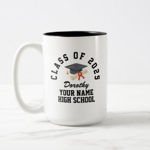 Custom High School Abschlussfeier Zweifarbige Tasse