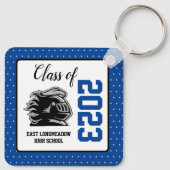 Custom High School Fundraisers Ideen Klasse Keycha Schlüsselanhänger (Rückseite)