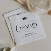 Custom High School Or College Graduation Napkin Serviette