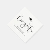 Custom High School Or College Graduation Napkin Serviette (Ecke)