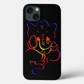 Custom Hindu God Ganesh Graphic iPhone Case (Rückseite)