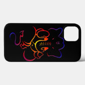 Custom Hindu God Ganesh Graphic iPhone Case (Rückseite (Horizontal))