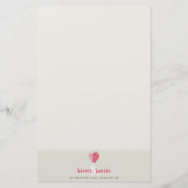 CUSTOM HINWEIS: niedliches modernes Fingerabdruck- Briefpapier