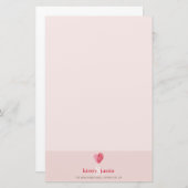 CUSTOM HINWEIS: niedliches modernes Fingerabdruck- Briefpapier (Vorne/Hinten)