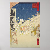 CUSTOM Hiroshige Snow Landscape Print  Poster (Vorne)