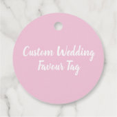 Custom Hochzeit Geschenkanhänger (Rückseite)