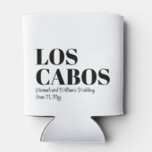 Custom Hochzeit in Urlaubsort Willkommen in Los Ca Dosenkühler (Rückseite)