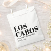 Custom Hochzeit in Urlaubsort Willkommen in Los Ca Geschenktütchen (Ausgeschnitten)