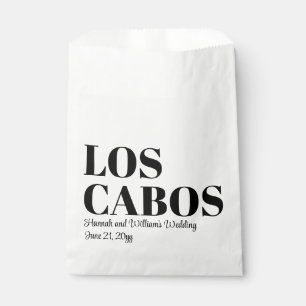 Custom Hochzeit in Urlaubsort Willkommen in Los Ca Geschenktütchen
