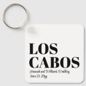 Custom Hochzeit in Urlaubsort Willkommen in Los Ca Schlüsselanhänger (Vorderseite)