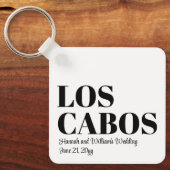 Custom Hochzeit in Urlaubsort Willkommen in Los Ca Schlüsselanhänger (Vorderseite)