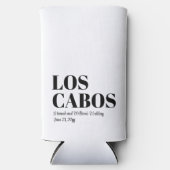 Custom Hochzeit in Urlaubsort Willkommen in Los Ca Selters Dosenkühler (Vorderseite)