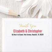 Custom Hochzeit Vielen Dank Rücksendeadresse Etike (Insitu)