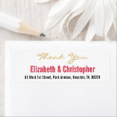 Custom Hochzeit Vielen Dank Rücksendeadresse Etike (Insitu)