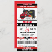Custom Hockey Game Ticket Geburtstagsparty Einladung (Vorne/Hinten)