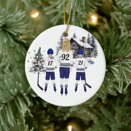 Custom Hockey Ornament (Baum)