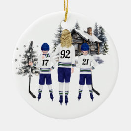 Custom Hockey Ornament