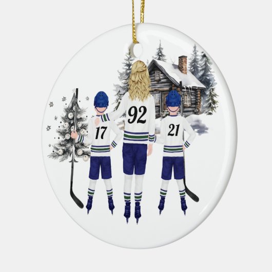 Custom Hockey Ornament (Links)
