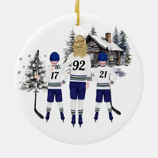 Custom Hockey Ornament (Hinten)