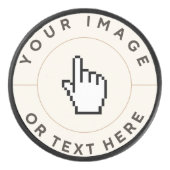 Custom Hockey Puck - Entwerfen Sie Ihre eigenen (Vorderseite)