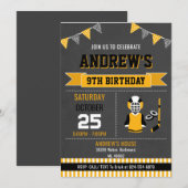 Custom Hockey Sports Geburtstagseinladung Einladung (Vorne/Hinten)