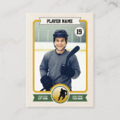 Custom Hockey Trading Card, Vintag Player Card Telefonnummerkarte (Vorderseite)