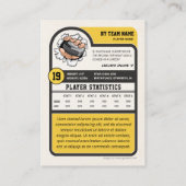 Custom Hockey Trading Card, Vintag Player Card Telefonnummerkarte (Rückseite)