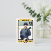 Custom Hockey Trading Card, Vintag Player Card Telefonnummerkarte (Stehend Vorderseite)