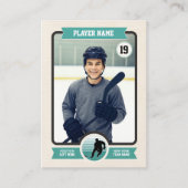 Custom Hockey Trading Card, Vintag Player Card Telefonnummerkarte (Vorderseite)