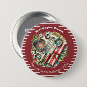 Custom Holiday Baking Award Button (Vorne & Hinten)