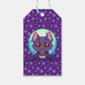 Custom Holiday Bat Gift Tags Geschenkanhänger (Rückseite)