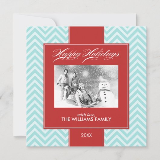 Custom Holiday Cards Feiertagskarte (Vorderseite)