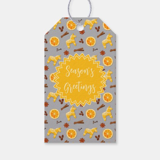 Custom Holiday Gingerbrot Geschenkanhänger (Vorderseite)