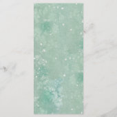 Custom Holiday Greenery Watercolor Menükarte (Rückseite)