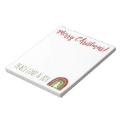 Custom Holiday Notebook mit boho Weihnachtsbaum Notizblock (Rotiert)