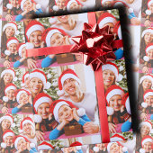 Custom Holiday Photo Collage Geschenkpapier