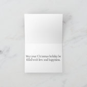 Custom Holiday Photo Template Christmas Feiertagskarte (Innenseite)