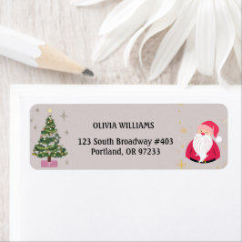 Custom Holiday Santa Address Label