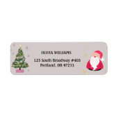 Custom Holiday Santa Address Label (Vorne)