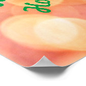 Custom Holiday santa claus cat mit Brillen Poster (Ecke)