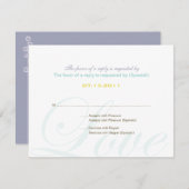 ::custom:Hollyhock & Ampersand Bilingual RSVP Card (Vorne/Hinten)