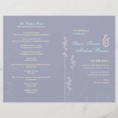 ::custom:Hollyhock & Ampersand Wedding Program (Vorderseite)