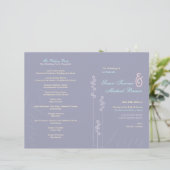 ::custom:Hollyhock & Ampersand Wedding Program (Stehend Vorderseite)