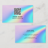 Custom Holographic Qr Code Visitenkarte (Vorne/Hinten)