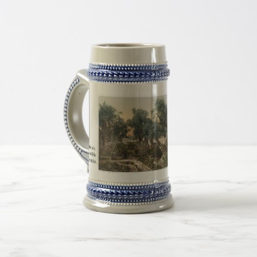 Custom Holy Land Beer Stein Mug Bierglas (Vorderseite Links)