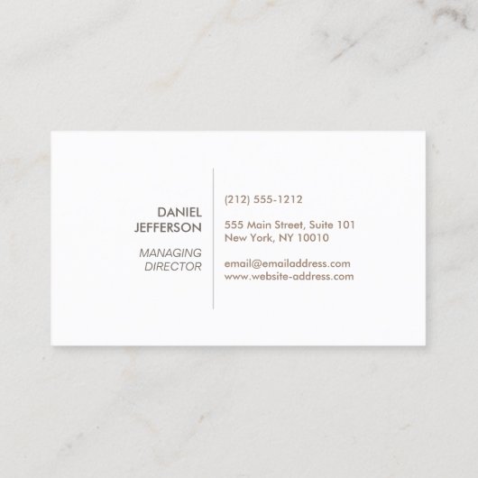 Custom Home Builder Logo Visitenkarte (Rückseite)