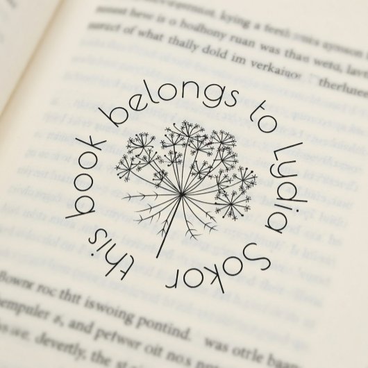 Custom Home Library Permastempel