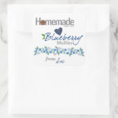 Custom Homemade Blueberry Muffin Stickers (Tasche)