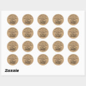 Custom Homemade Chocolate Chip Cookies Label Sheet Runder Aufkleber (Blatt)