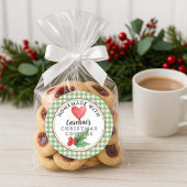 Custom Homemade Christmas Cookies Label Sheet Runder Aufkleber